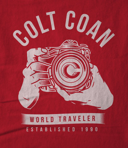 Colt Coan "World Traveler" - Red Hoodie