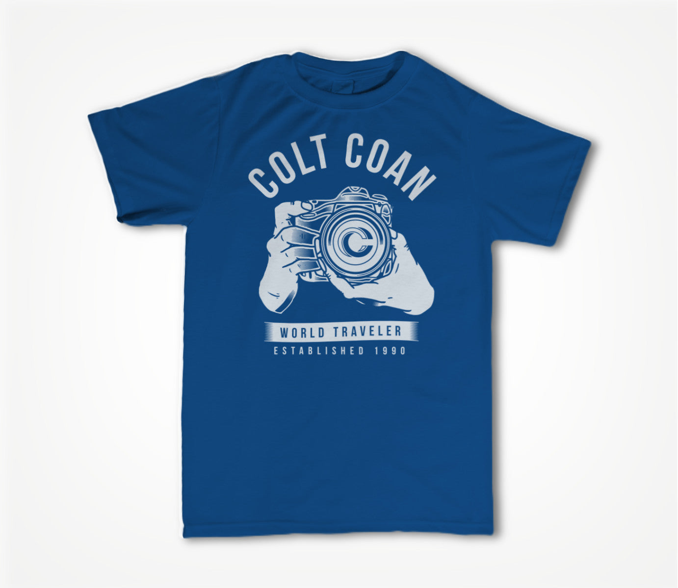 Colt Coan "World Traveler" - Blue Unisex T-shirt