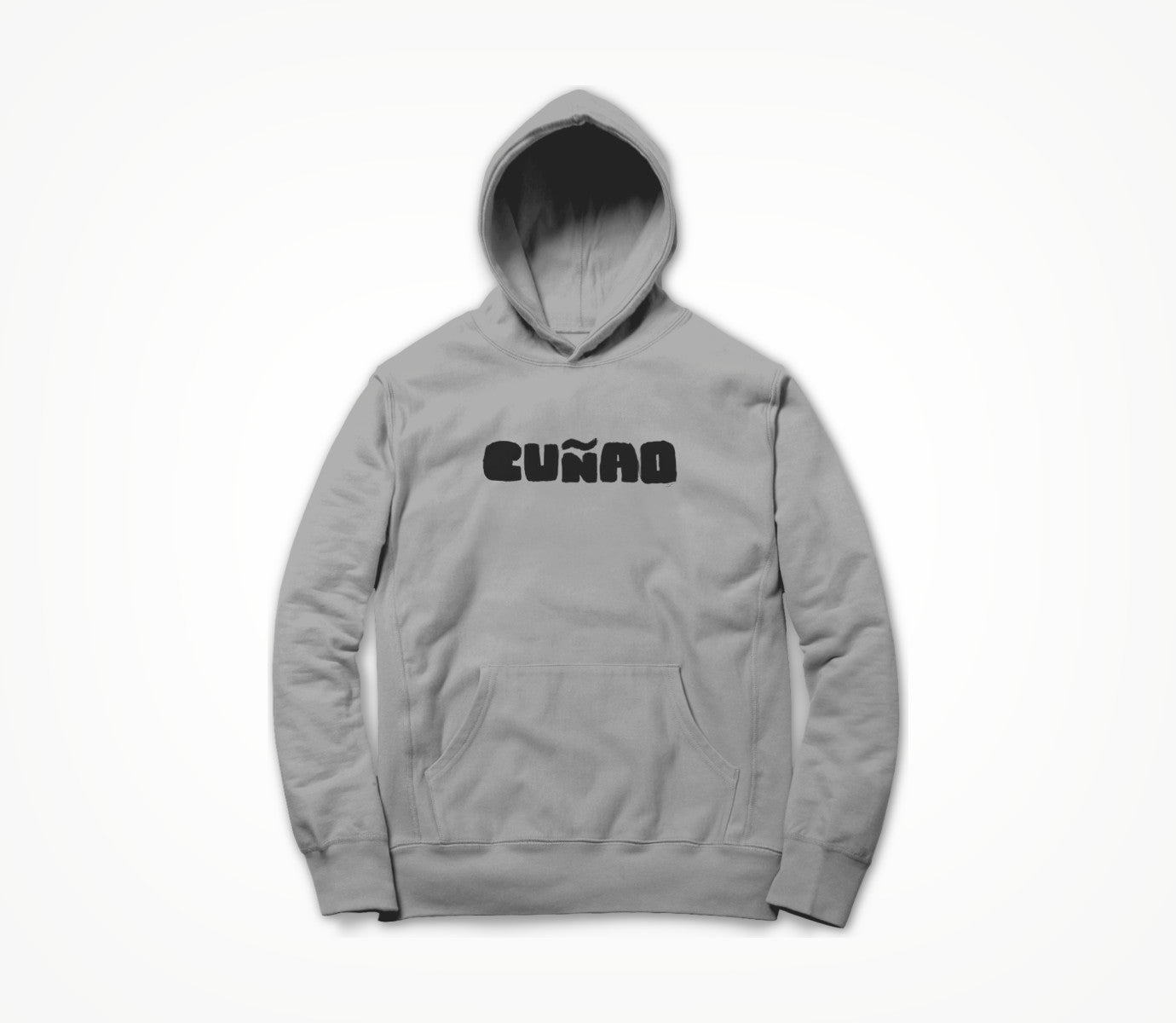 Classic T (Gray) - Black Logo Hoodie