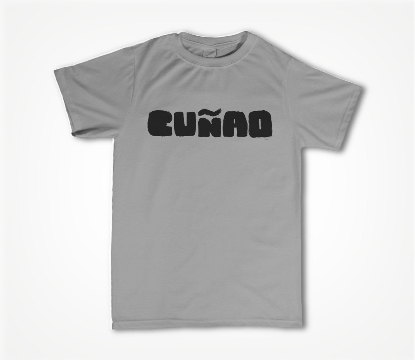 Classic T (Gray) - Black Logo Unisex T-shirt