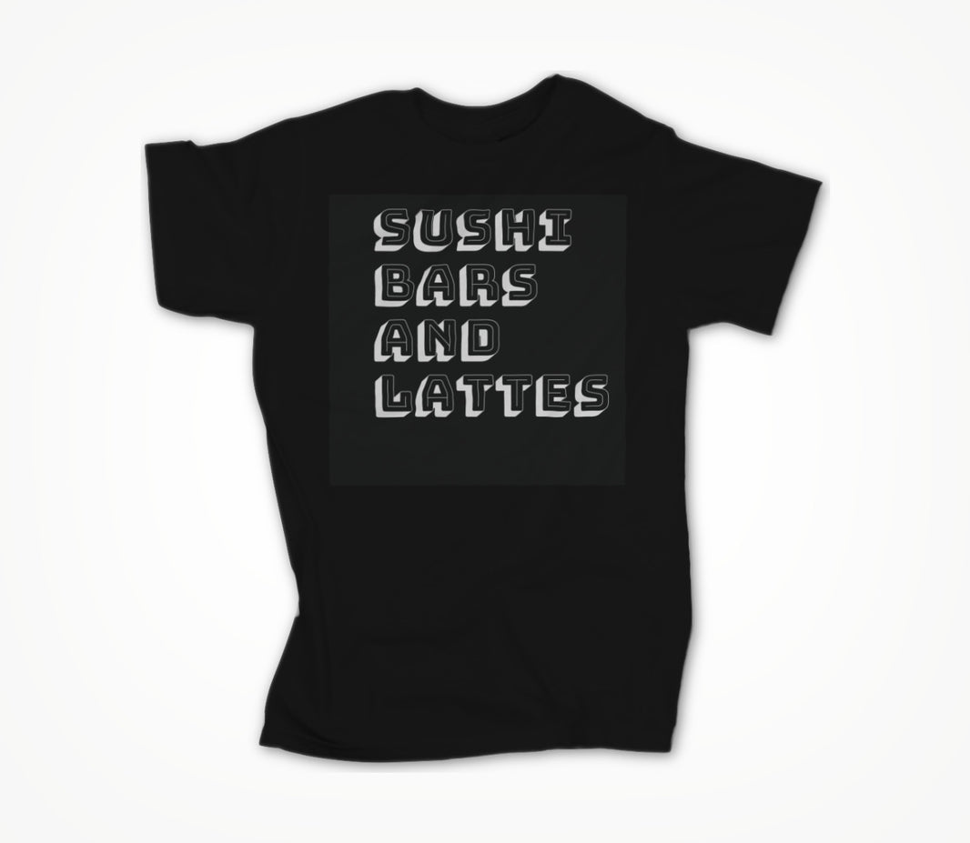 sushi bars T Black Unisex T-shirt