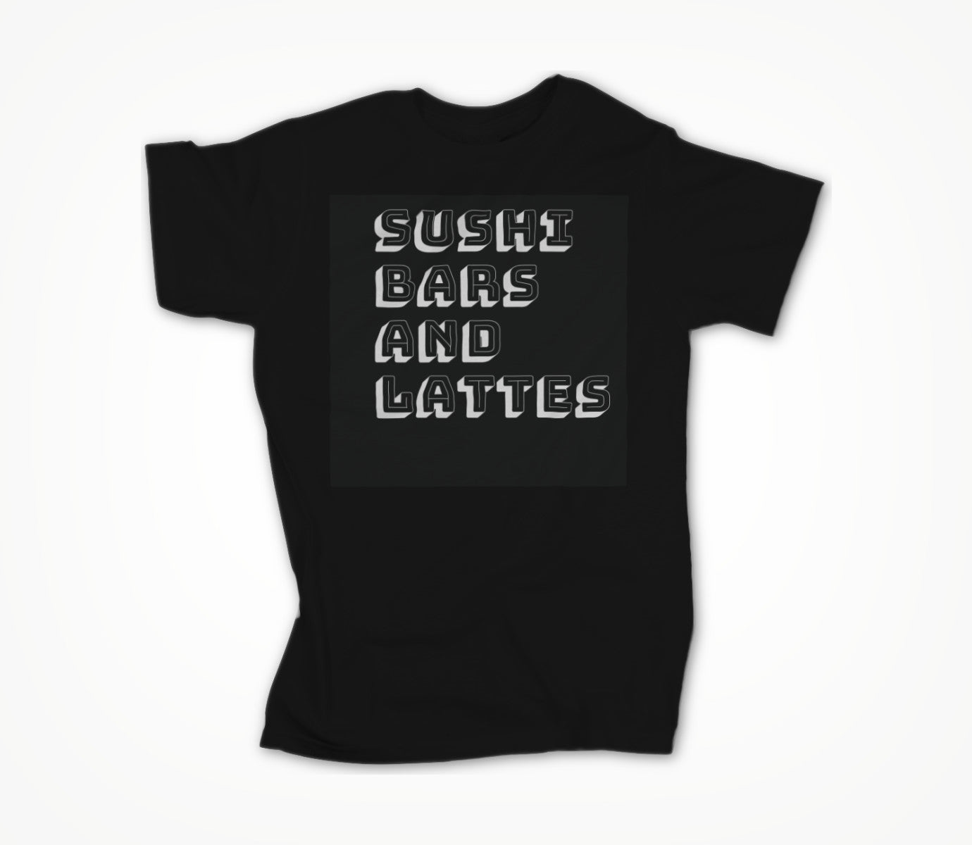 sushi bars T Black Unisex T-shirt