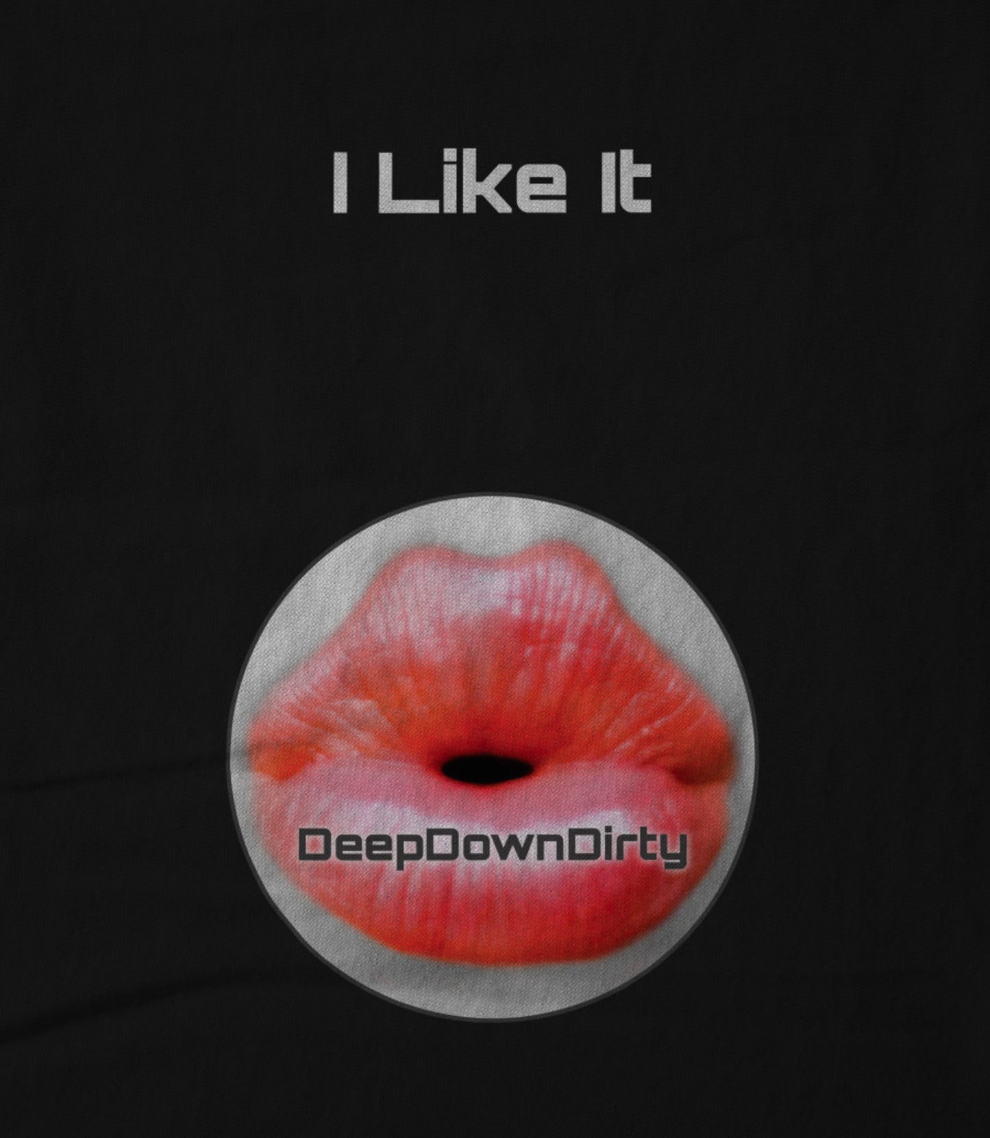 I Like It Circular Black Unisex T-shirt