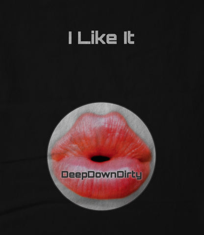 I Like It Circular Black Unisex T-shirt