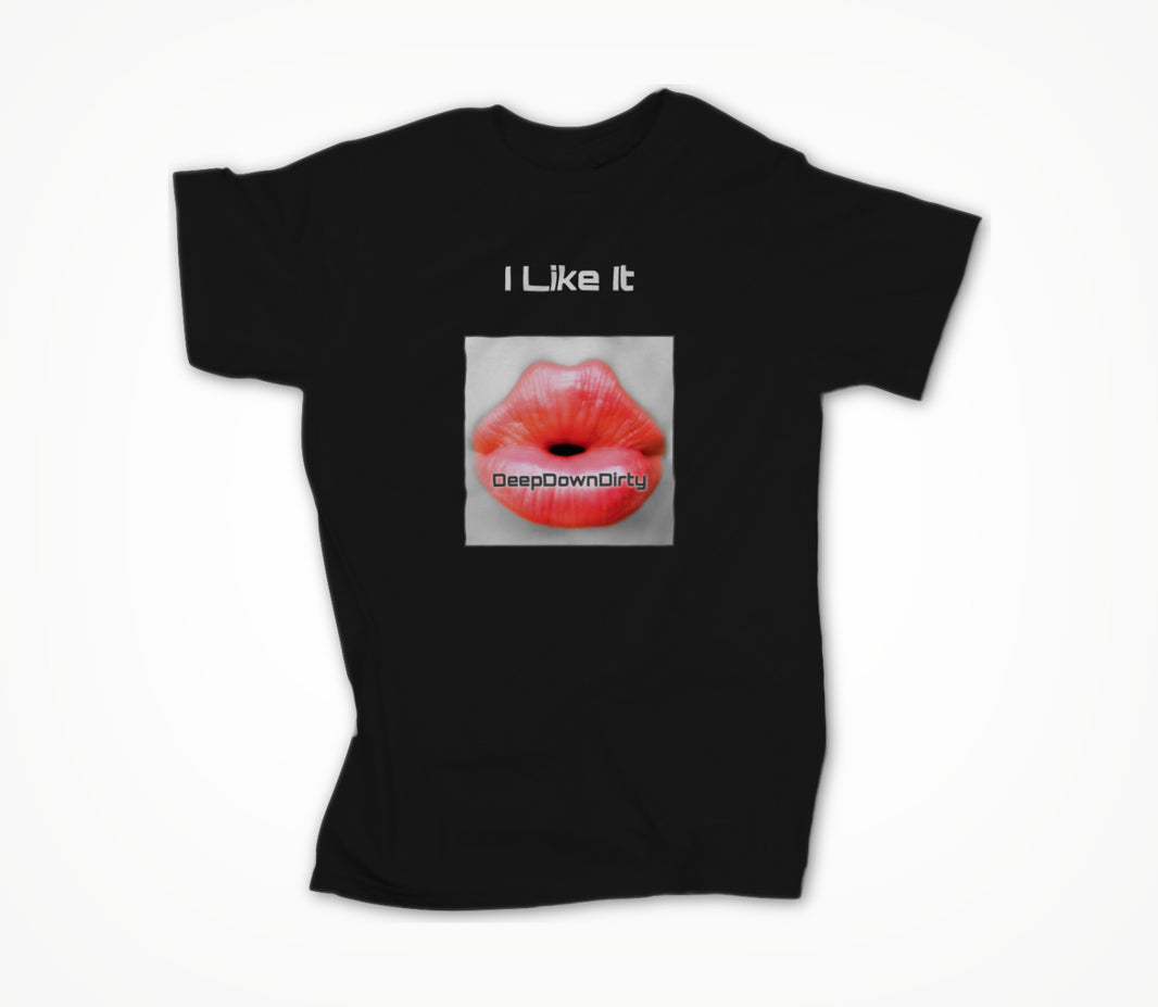 I Like It Square Black Unisex T-shirt
