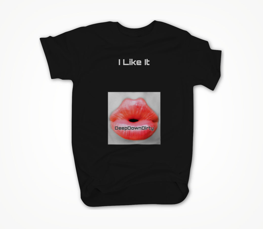 I Like It Square Black Unisex T-shirt