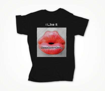 I like it Square Black Unisex T-shirt