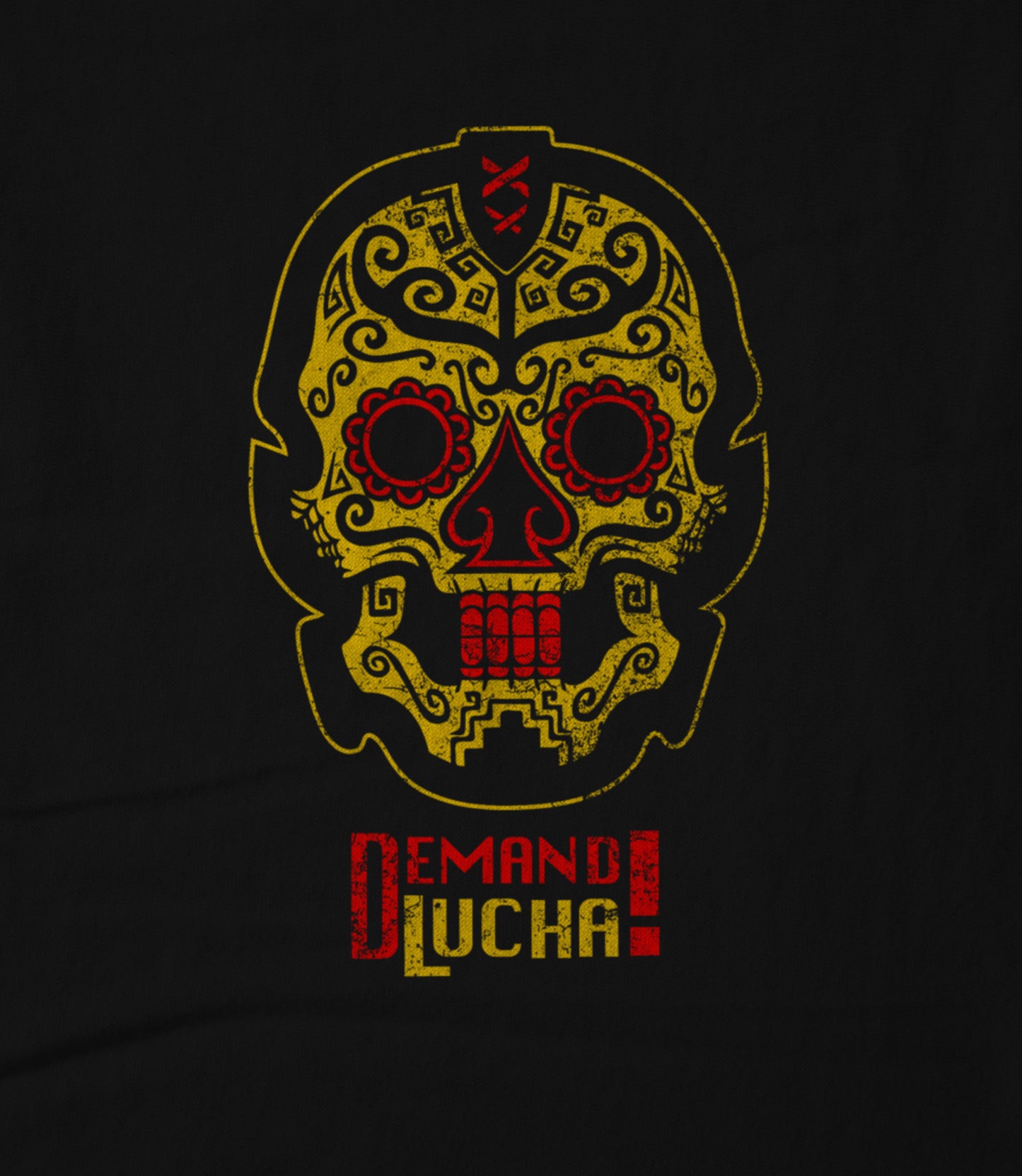 Demand! Lucha (Gold + Red_ Unisex T-shirt