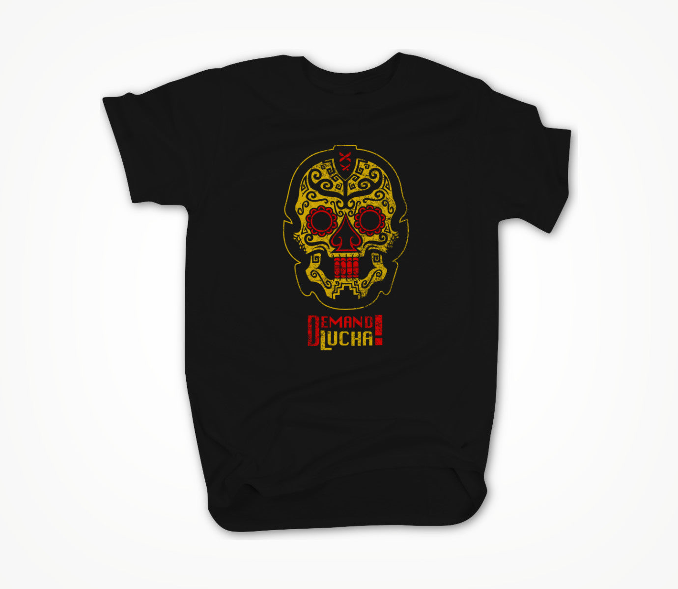 Demand! Lucha (Gold + Red_ Unisex T-shirt