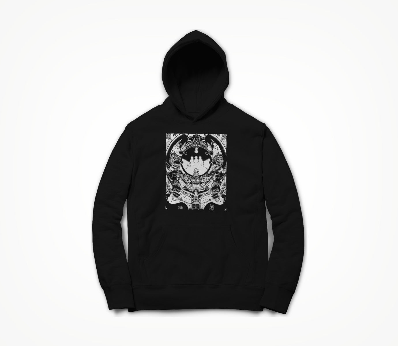 Squirrel's Dimension 2016 (White on Black) Hoodie