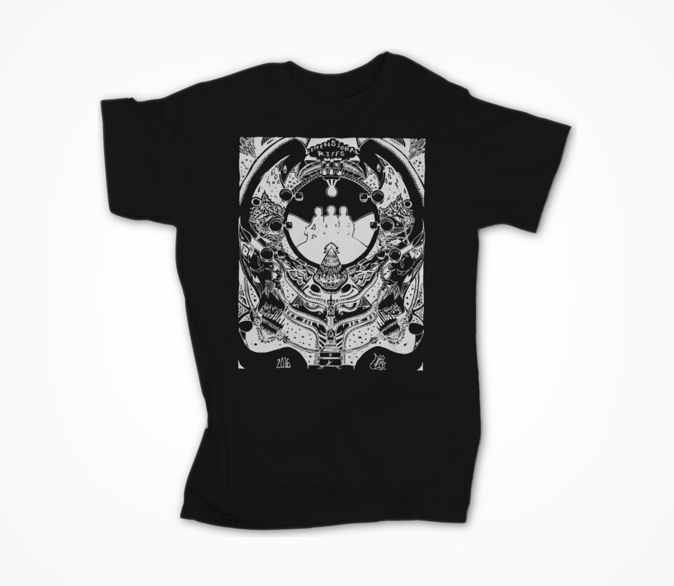 Squirrel's Dimension 2016 (White on Black) Unisex T-shirt