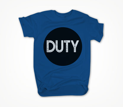 Duty Circle Logo Blue Unisex T-shirt