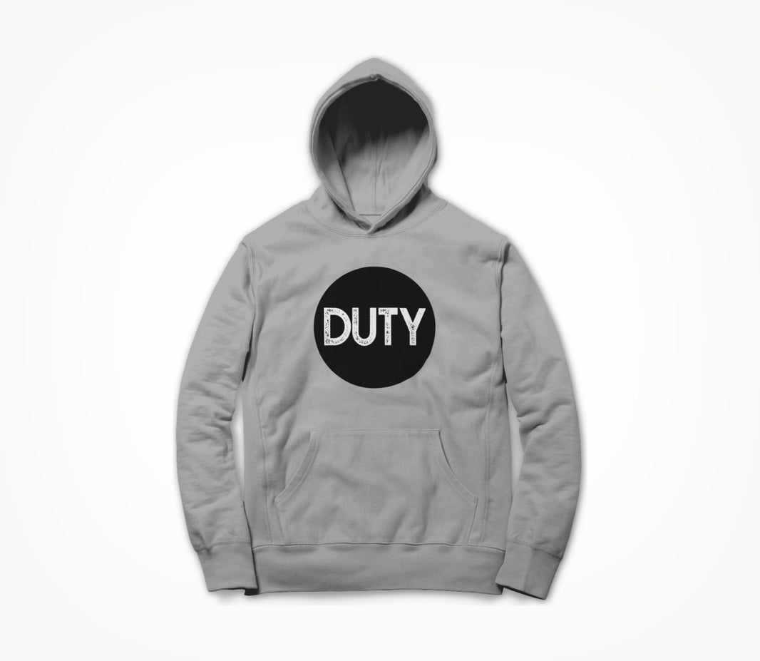 Duty Circle Logo Grey Hoodie