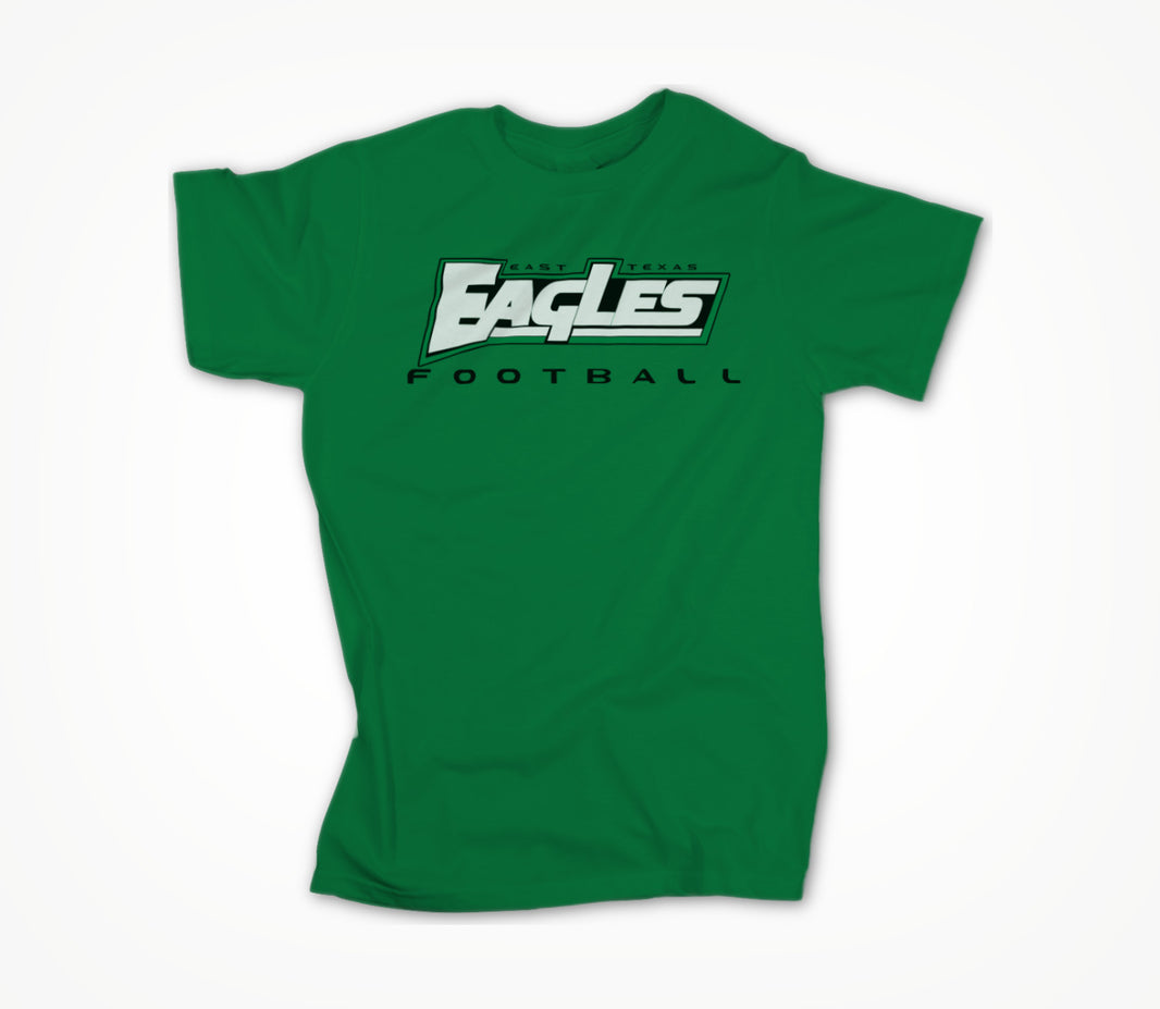 Eagles Football Text (Green) Unisex T-shirt