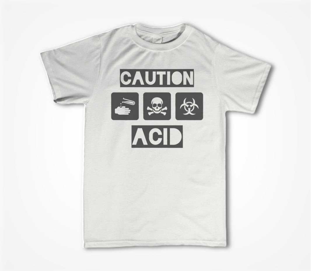 Caution Acid Unisex T-shirt