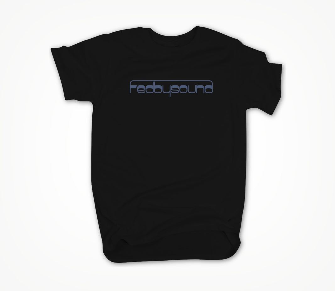 Logo (blue on black) Unisex T-shirt