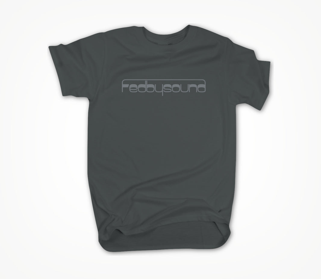 Logo (gray logo on dark gray ) Unisex T-shirt