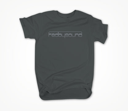 Logo (gray logo on dark gray ) Unisex T-shirt