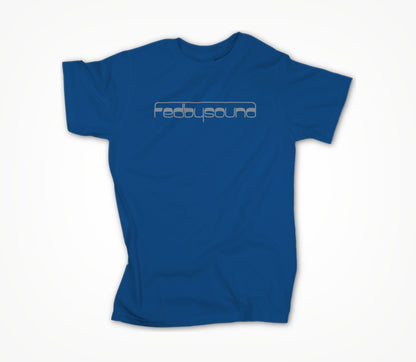 Logo (gray on blue) Unisex T-shirt