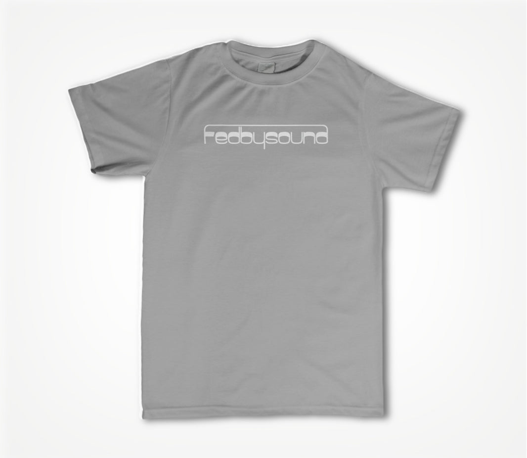 Logo (white logo on heather gray ) Unisex T-shirt