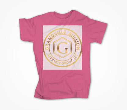 Pink And Gold Unisex T-shirt