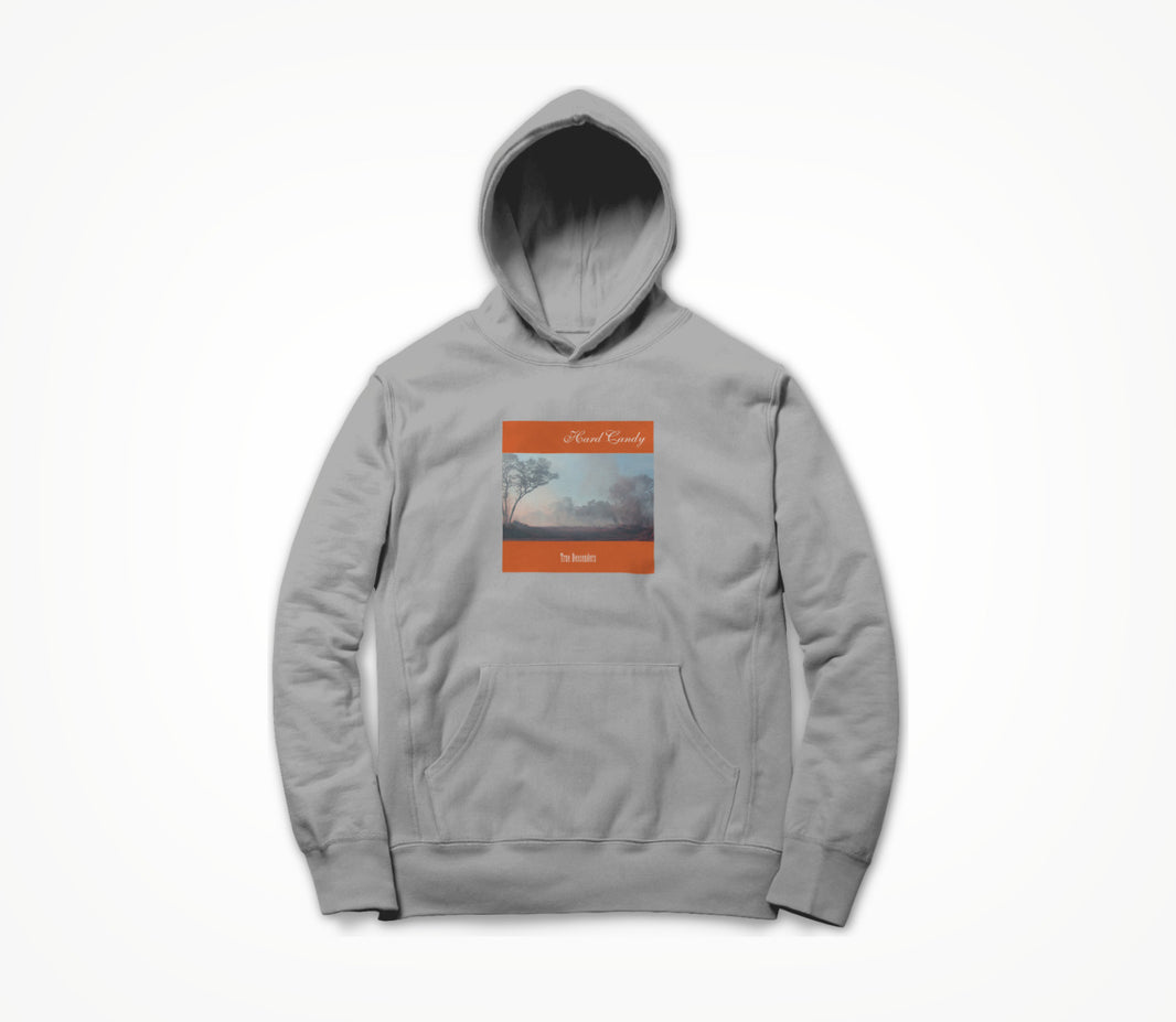 True Descenders Cover Art on Heather Grey Hoodie
