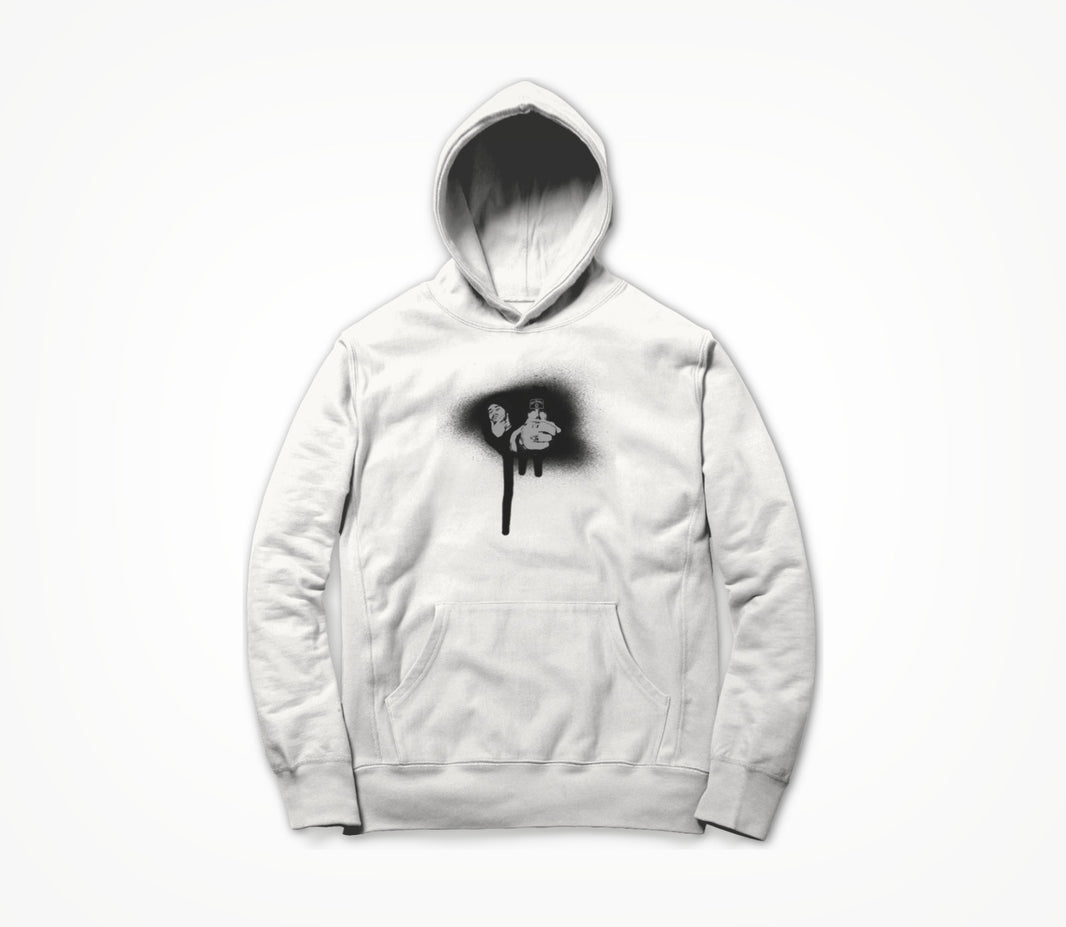 Hillywood Spray Paint (White) Hoodie