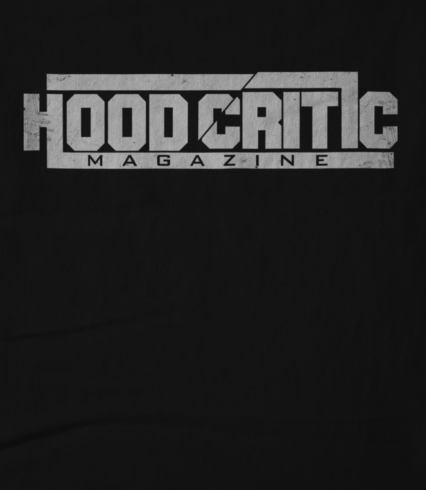 Hood Critic Logo Wht Unisex T-shirt