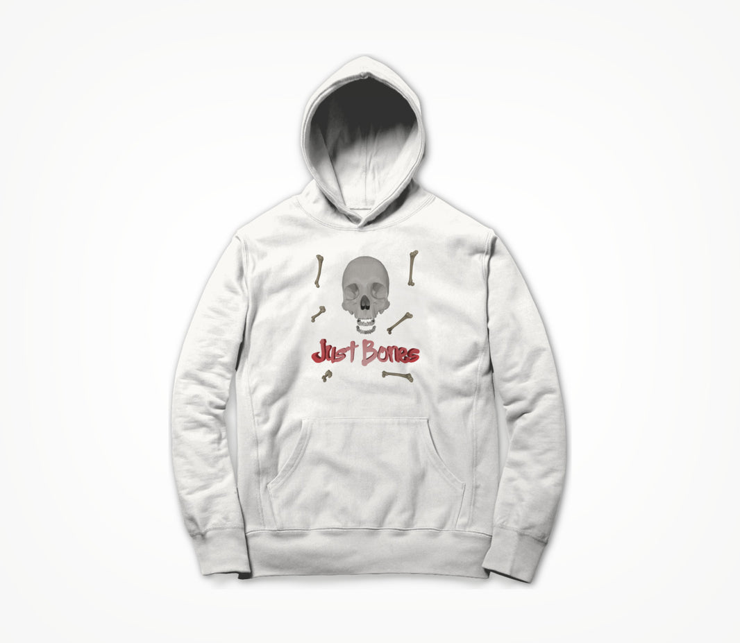 Just Bones (White) Hoodie