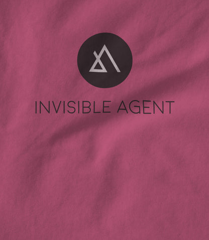 Invisible Agent B&W Pink Unisex T-shirt