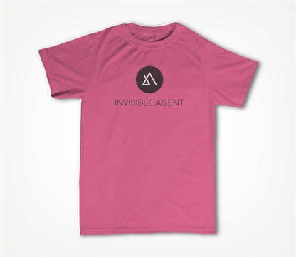 Invisible Agent B&W Pink Unisex T-shirt
