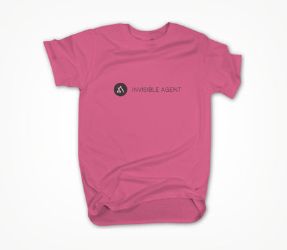 Invisible Agent B&W Horizontal Pink Unisex T-shirt