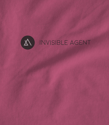 Invisible Agent B&W Horizontal Pink Unisex T-shirt