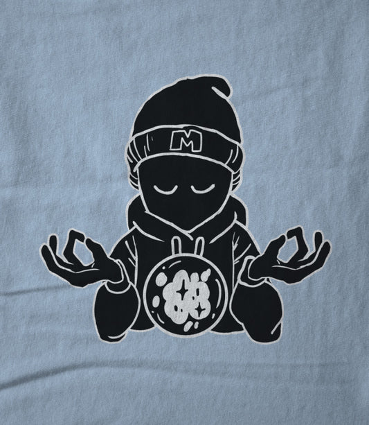 AT PEACE / BABY BLUE HOODY
