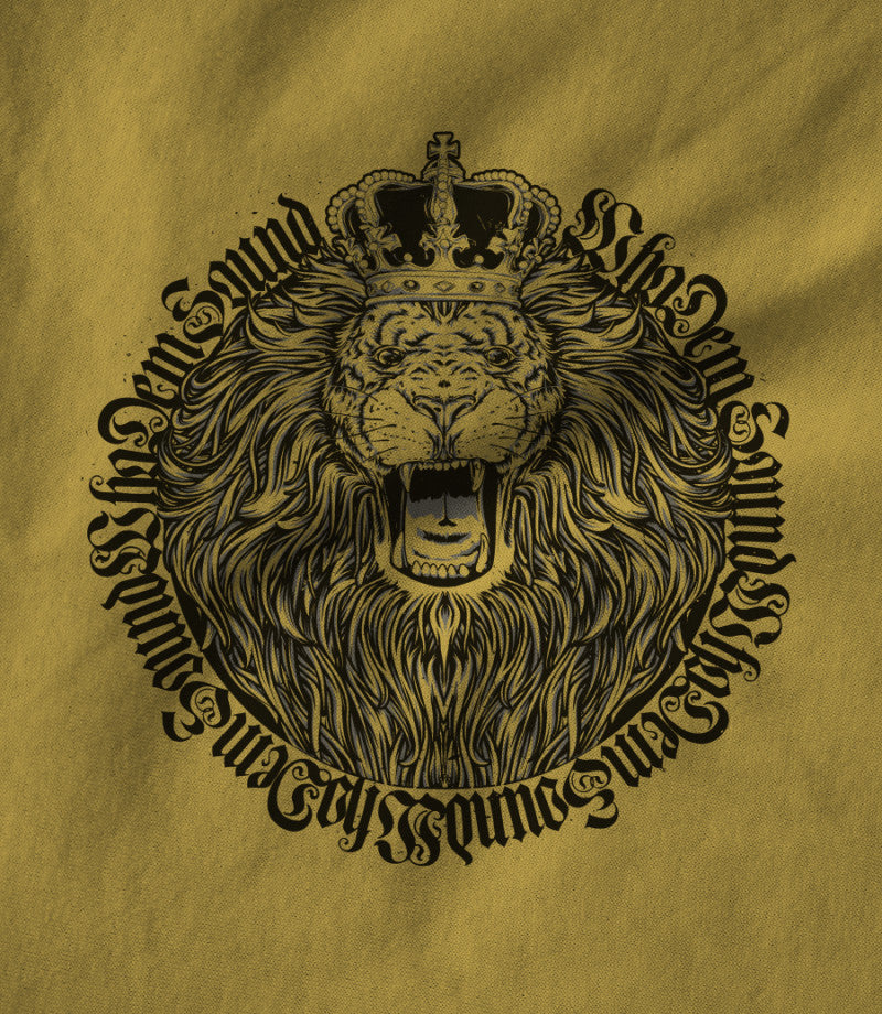 WHODEMSOUND CLASSIC LION YELLOW TEE