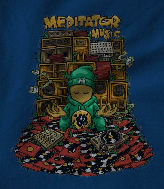 Medi Man Stack  / Blue Hoodie