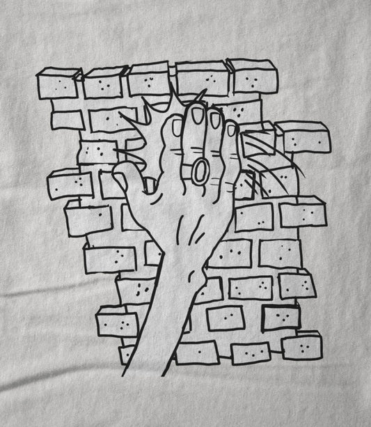 SLAP THE WALL / HAND WHITE TEE