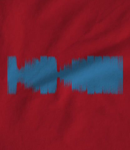 red wavform Unisex T-shirt