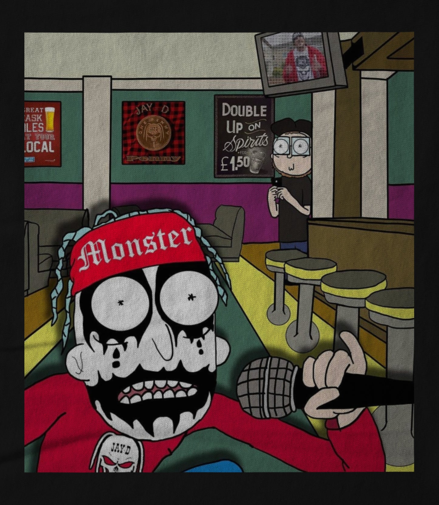 Rick and morty style Hoodie