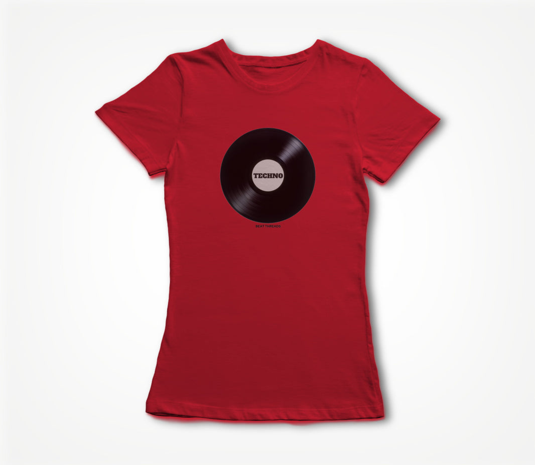 RECORD - TECHNO - RED Women's T-shirt