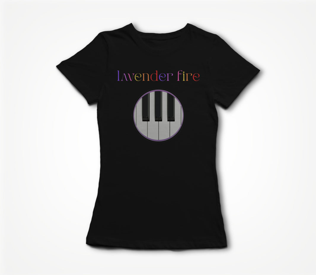 Colorful logo and piano Women's T-shirt