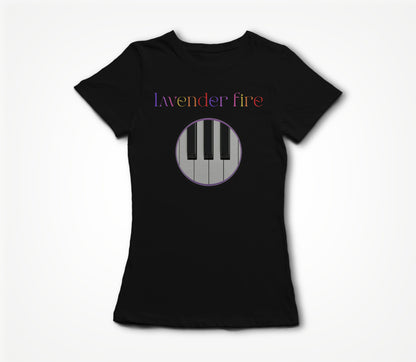Colorful logo and piano Women's T-shirt