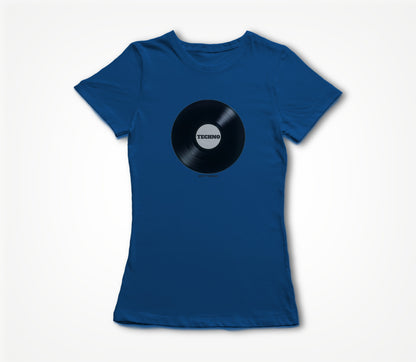 RECORD - TECHNO - BLUE Women's T-shirt