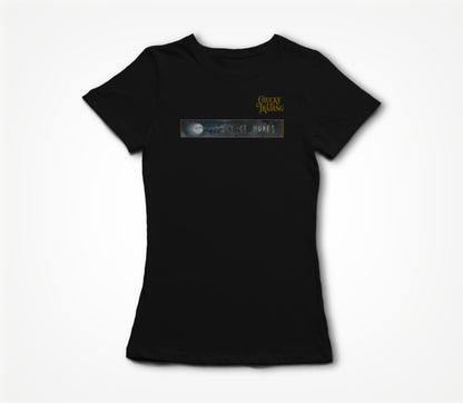 Black w/ Sky Strip Women's T-shirt