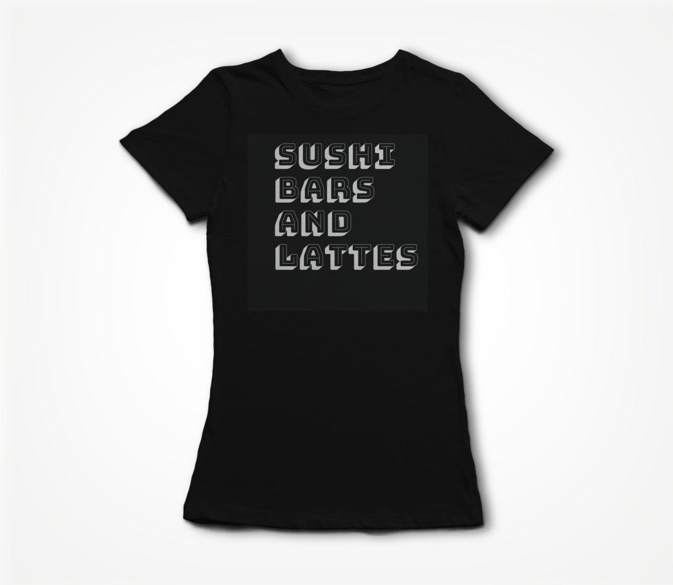sushi bars T Black Women's T-shirt