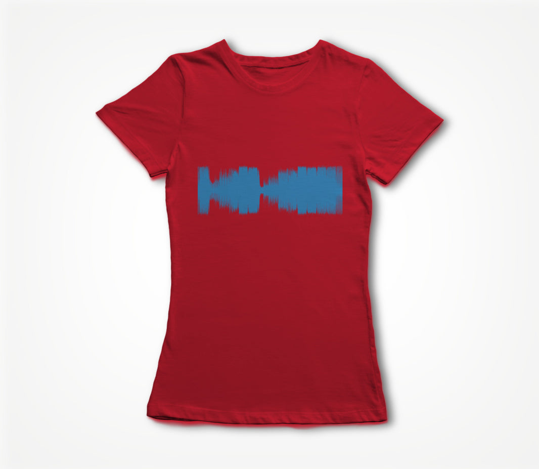 red wavform Women's T-shirt