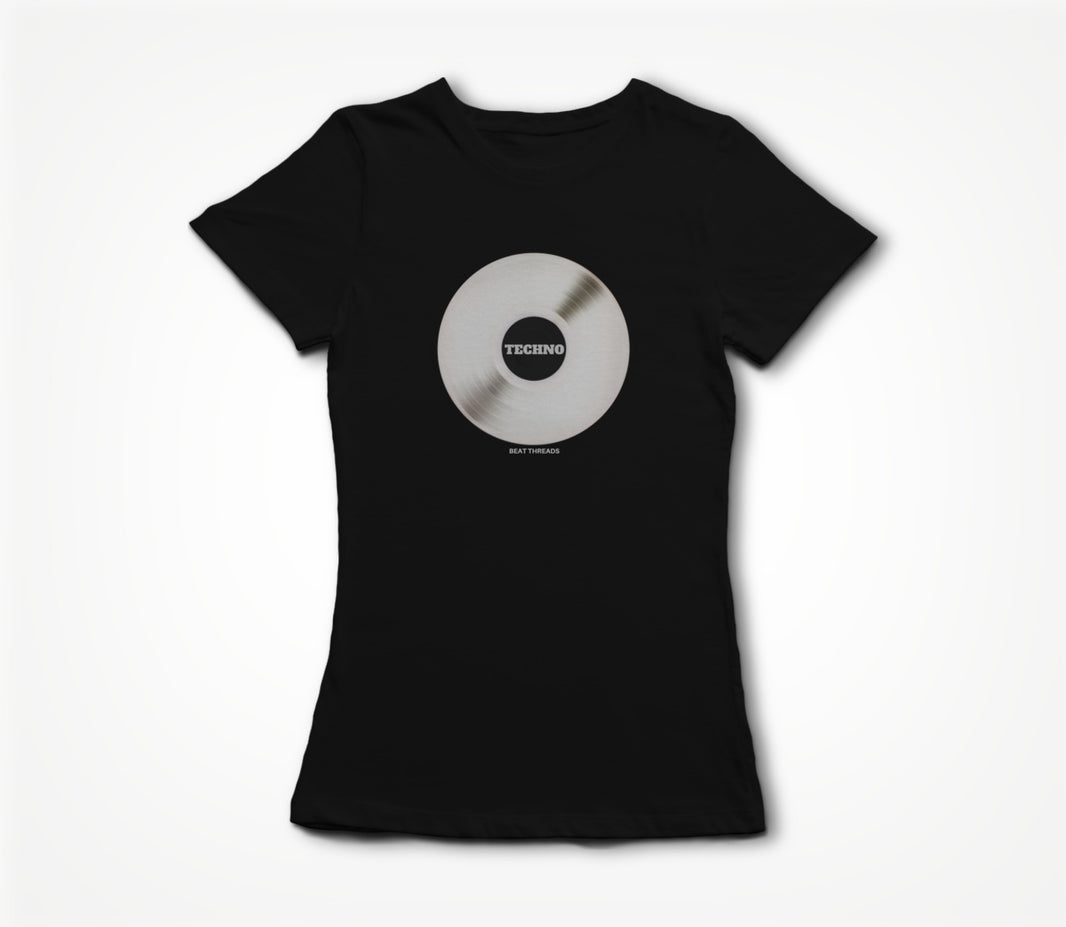 RECORD - TECHNO - BLACK Women's T-shirt