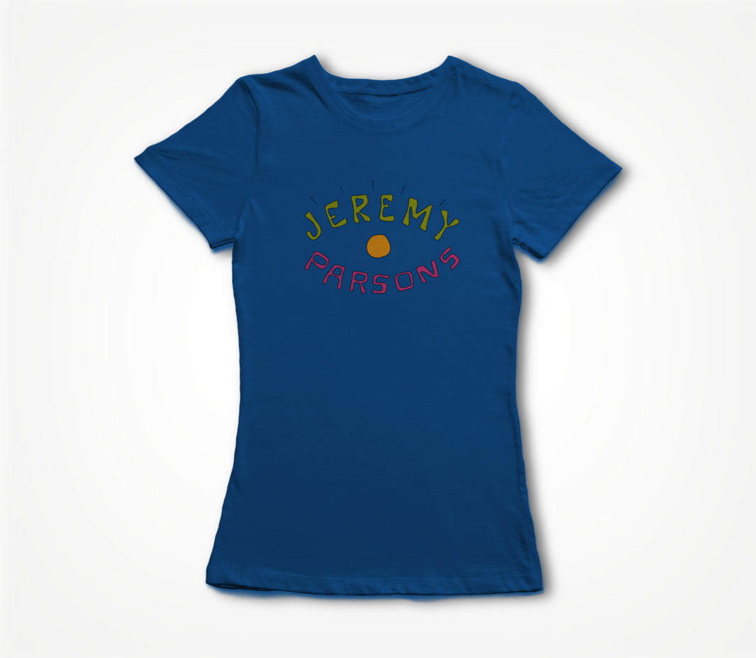 Jeremy Parsons Eye Wide Open Logo Royal Blue Women's T-shirt