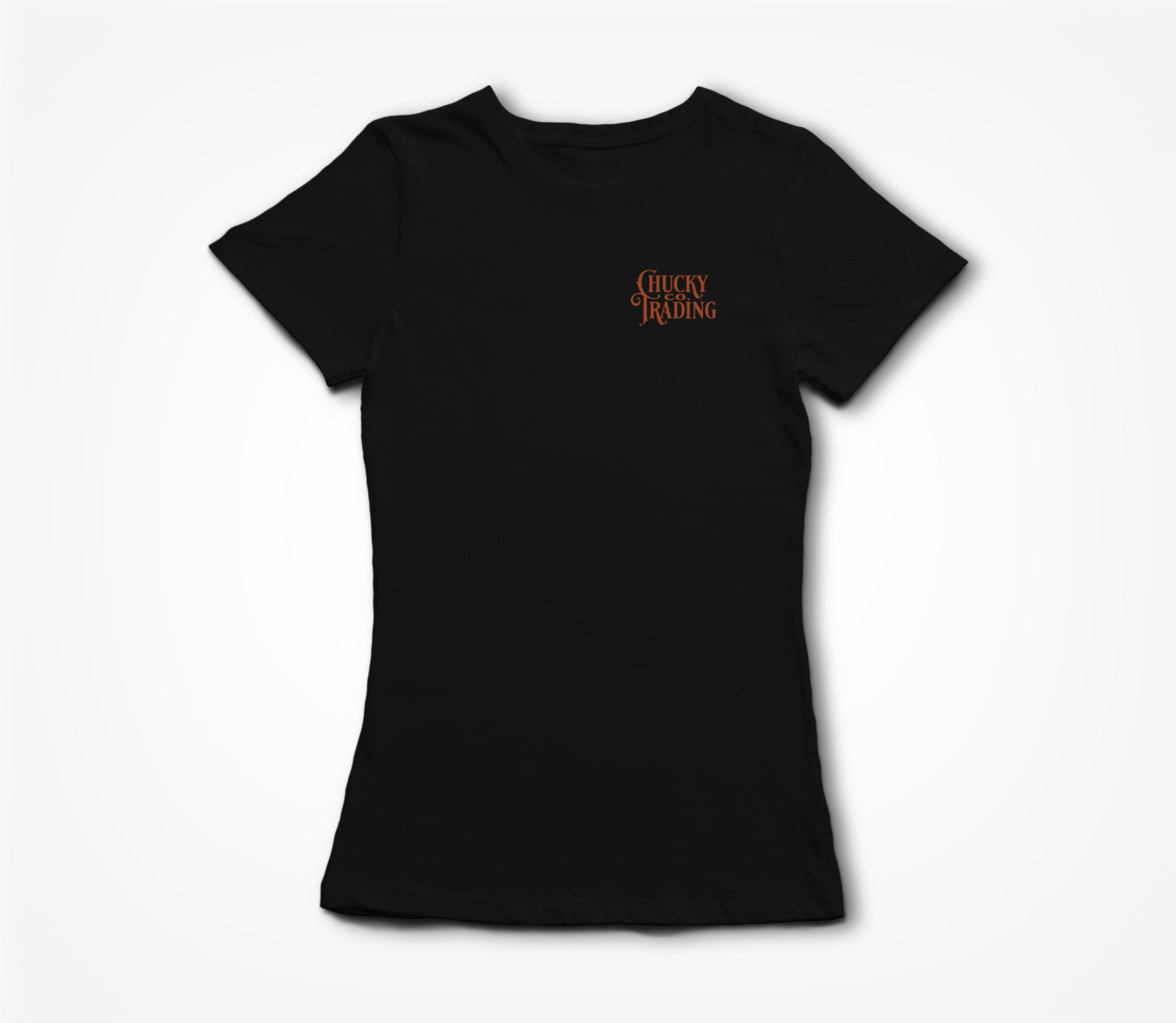 Black w/ Orange Logo Women's T-shirt