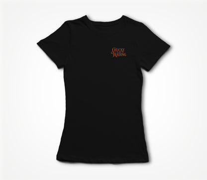Black w/ Orange Logo Women's T-shirt